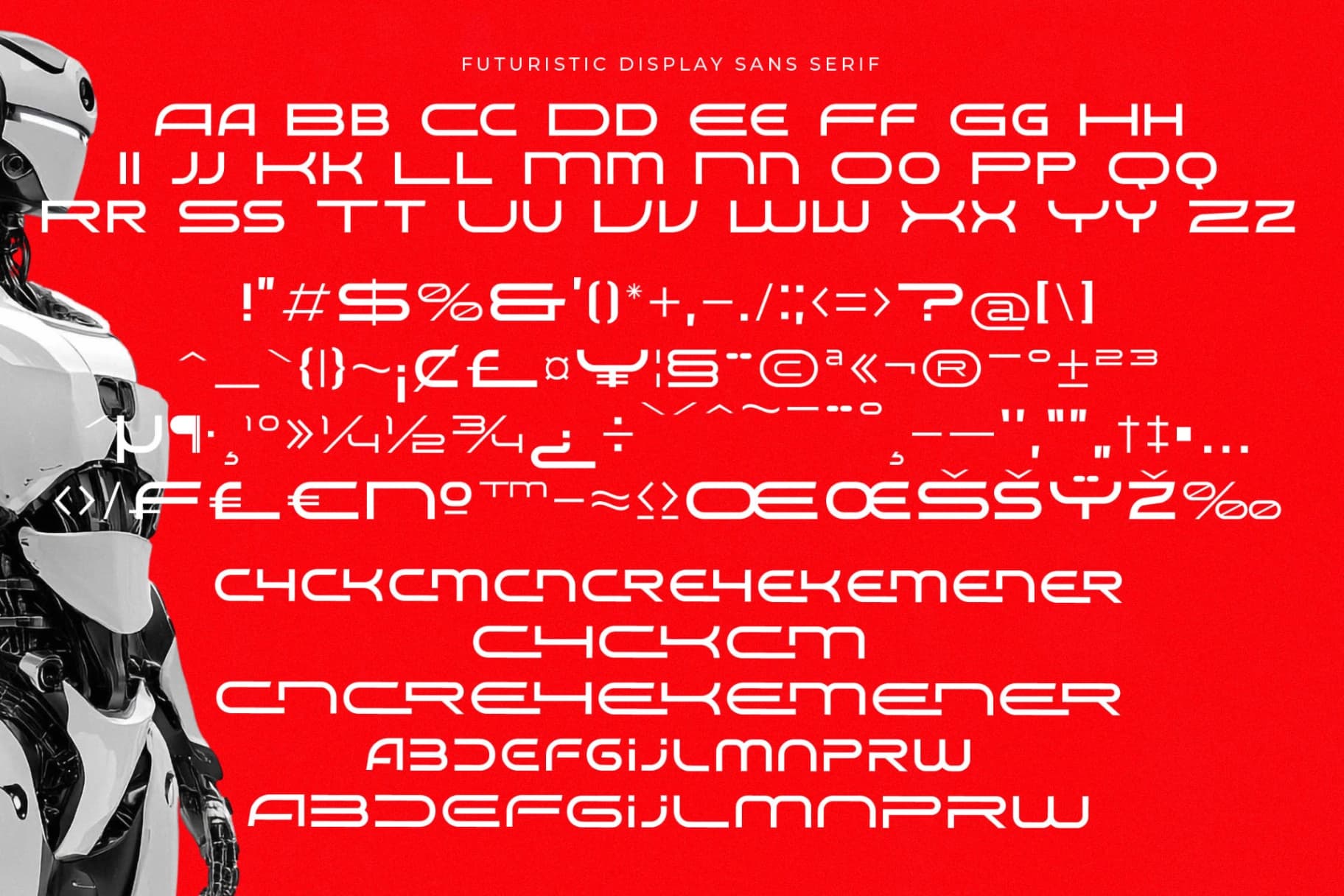 Preview 19 for Hyper Vortex - Futuristic display Sans Serif Font