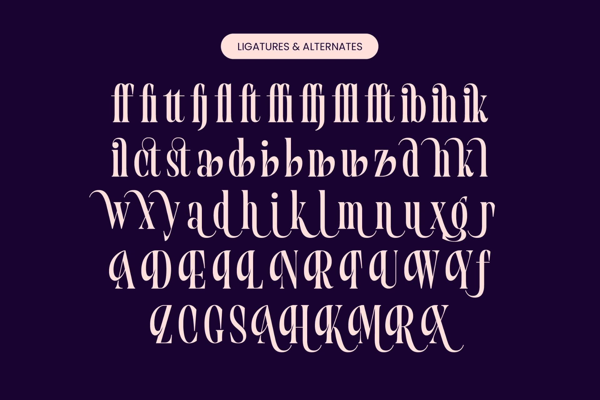 Preview 18 for Begosta - Modern Display Font