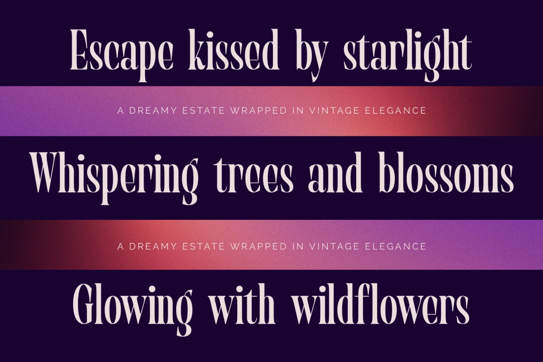 Preview 4 for Begosta - Modern Display Font
