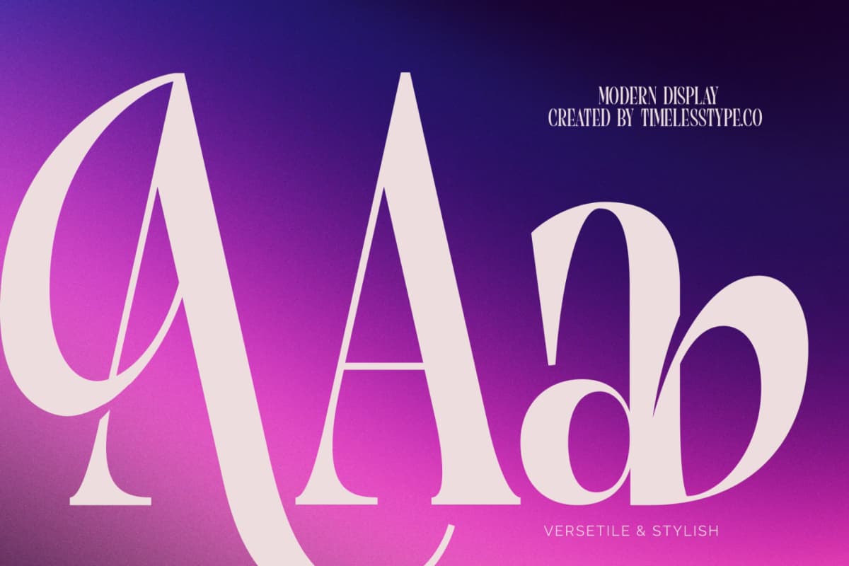 Begosta - Modern Display Font font preview 9