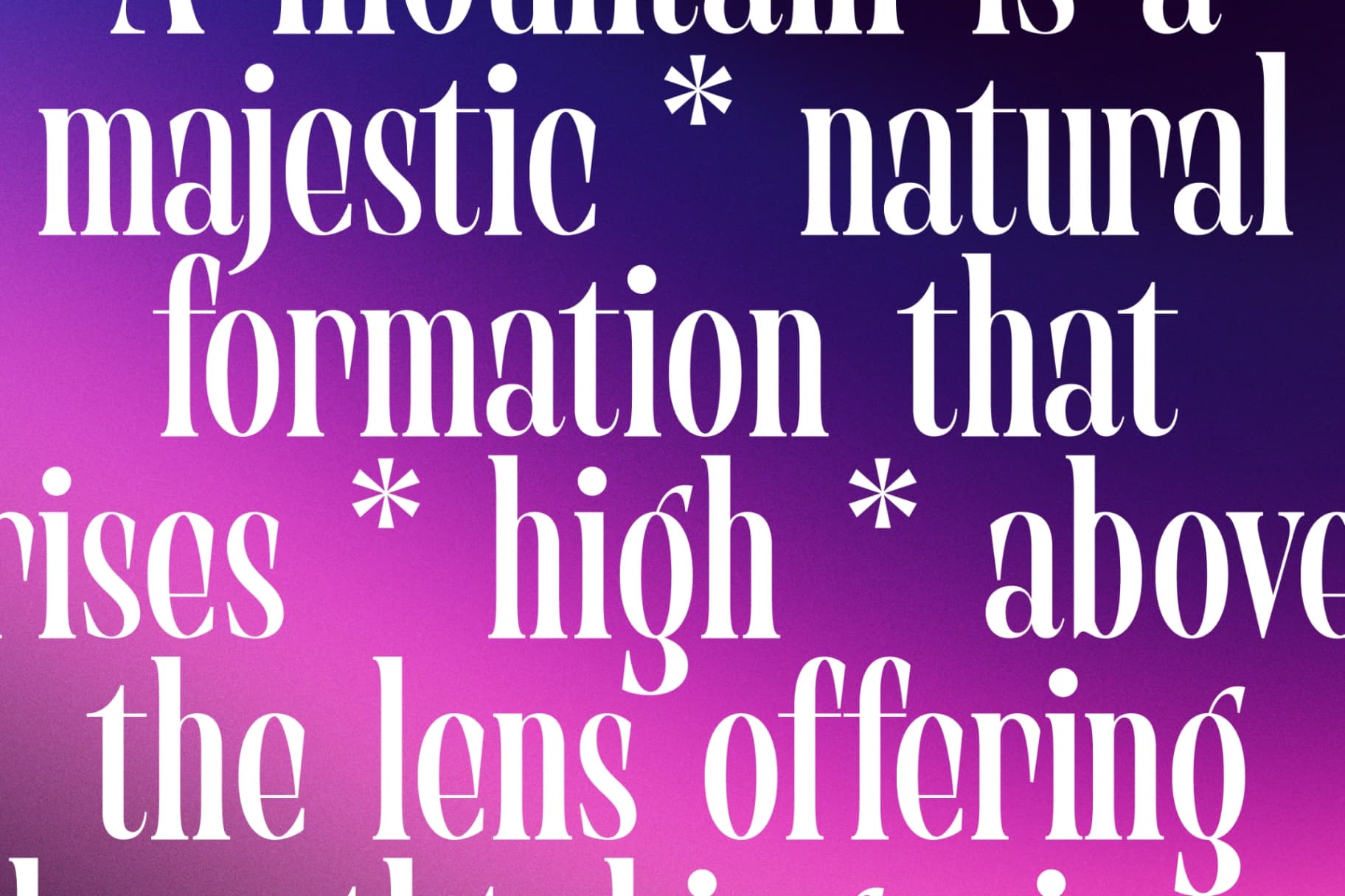 Preview 5 for Begosta - Modern Display Font