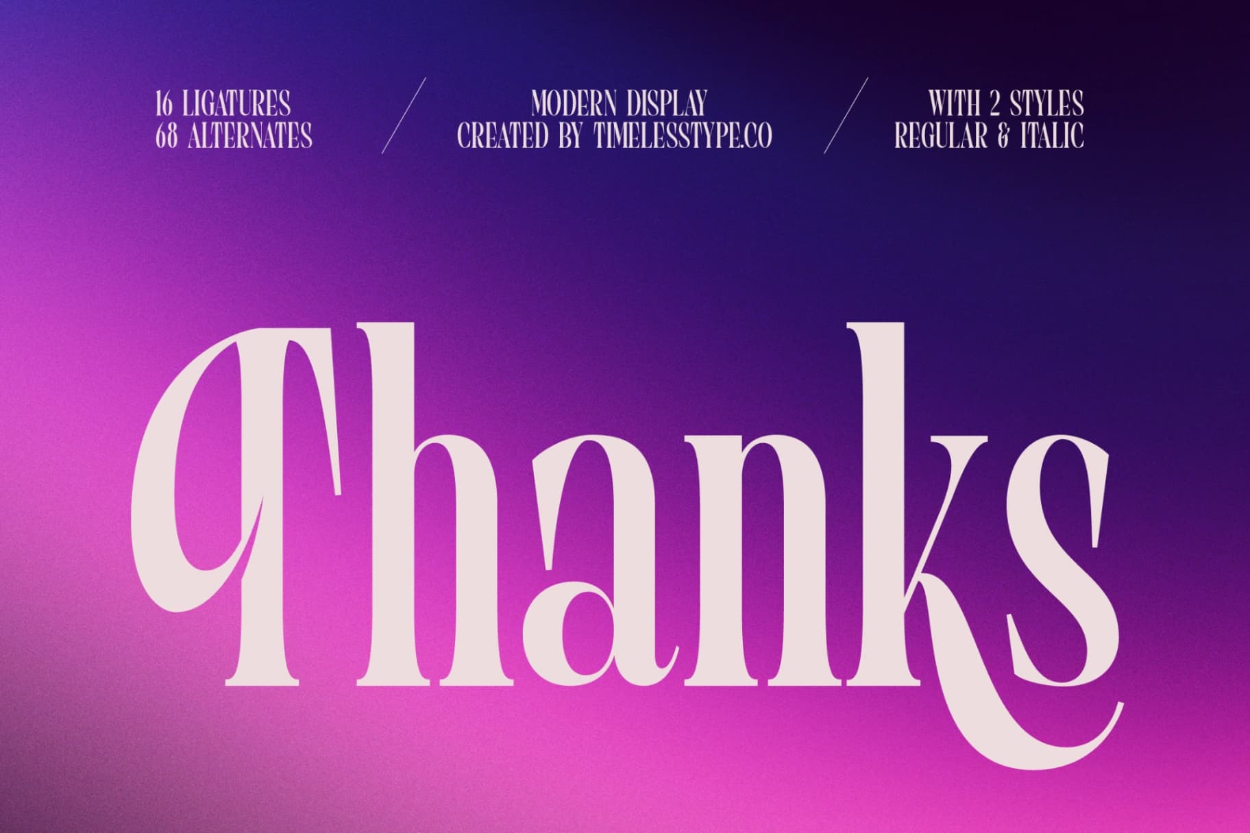 Preview 20 for Begosta - Modern Display Font