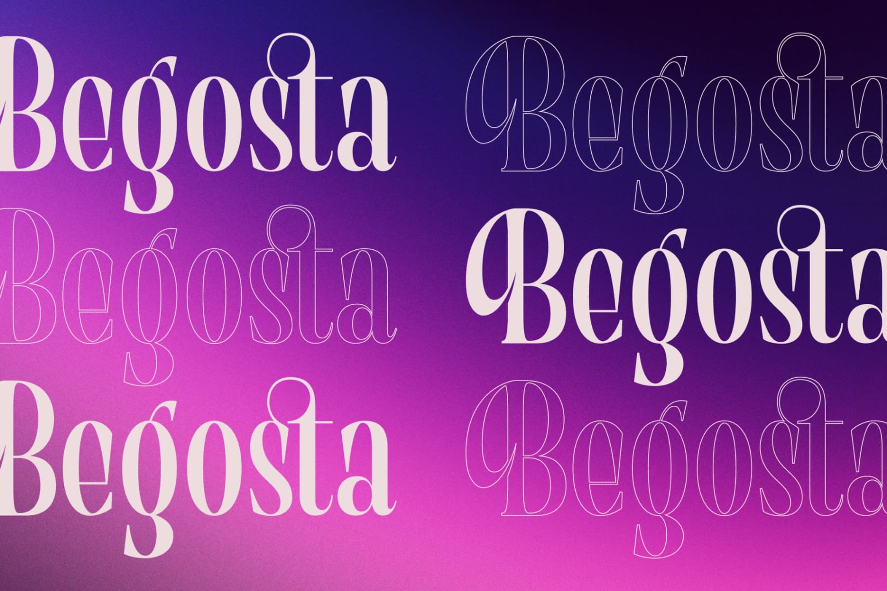 Preview 11 for Begosta - Modern Display Font