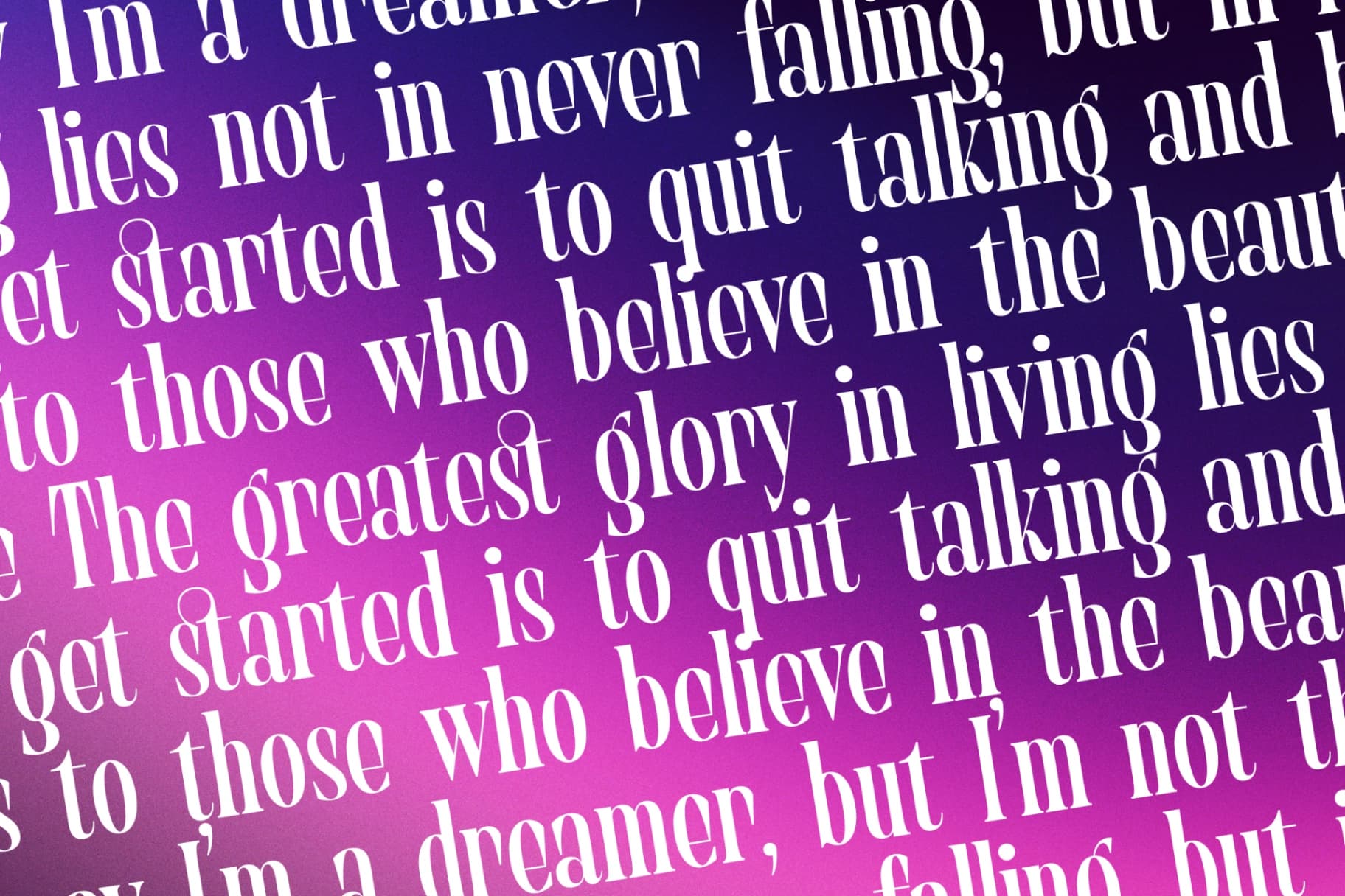 Preview 17 for Begosta - Modern Display Font