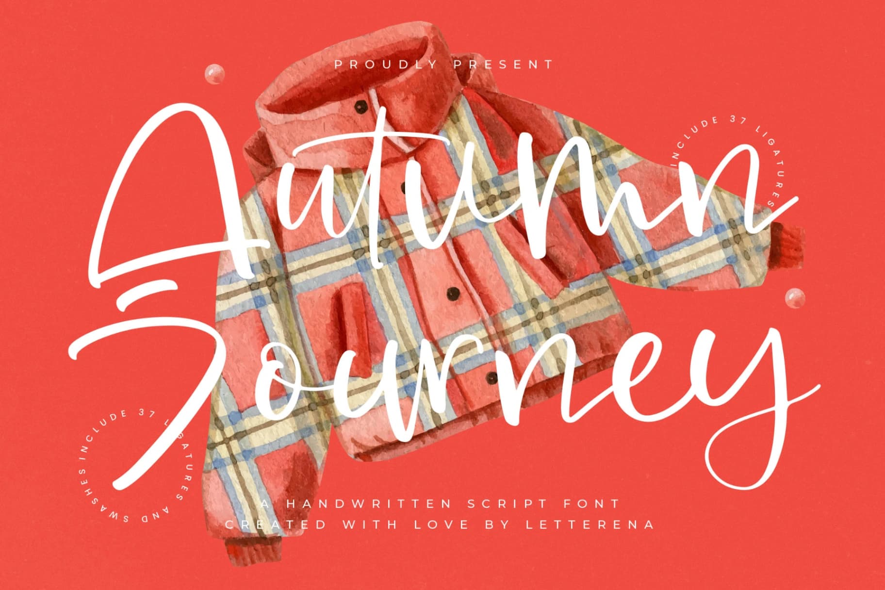 Preview of Autumn Journey – Handwritten Script Font font