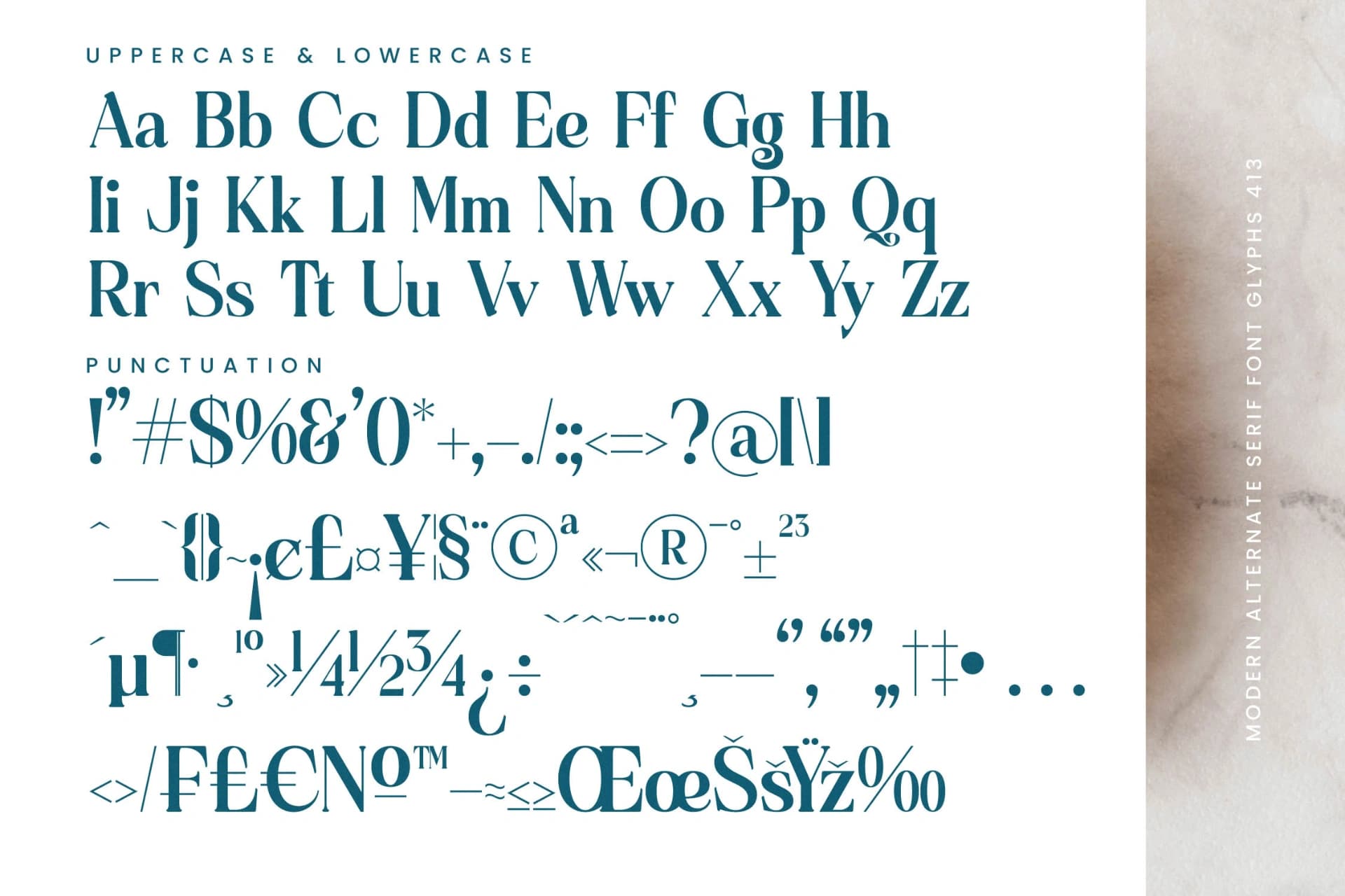 Preview 19 for Quarky Kitchen - Modern Alternate Serif Font