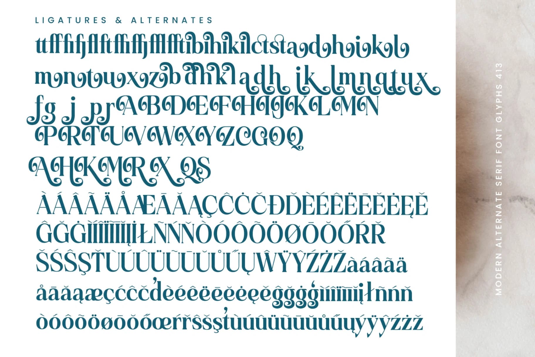 Preview 18 for Quarky Kitchen - Modern Alternate Serif Font
