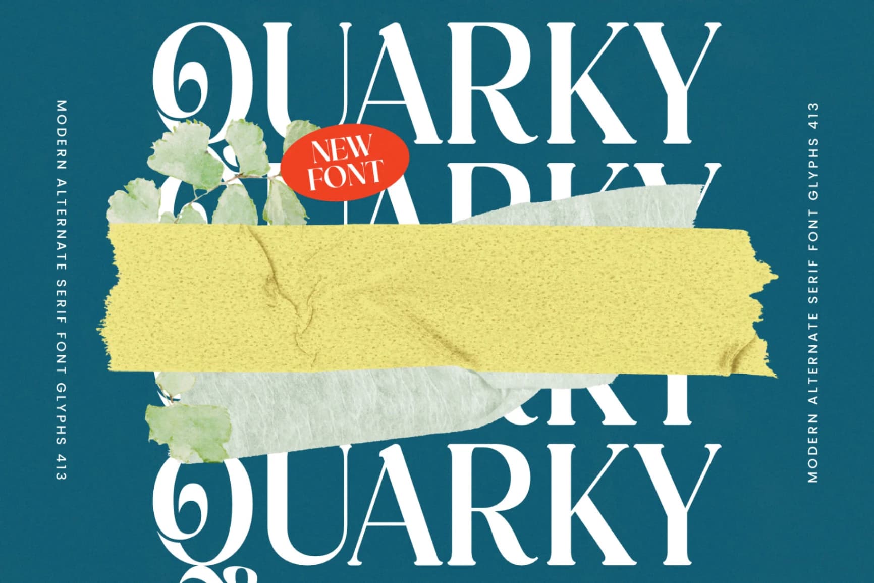 Preview 4 for Quarky Kitchen - Modern Alternate Serif Font