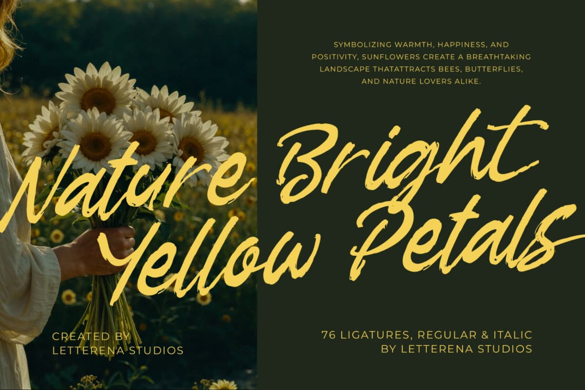Preview 5 for Garden Solland – Bold Handwritten Font