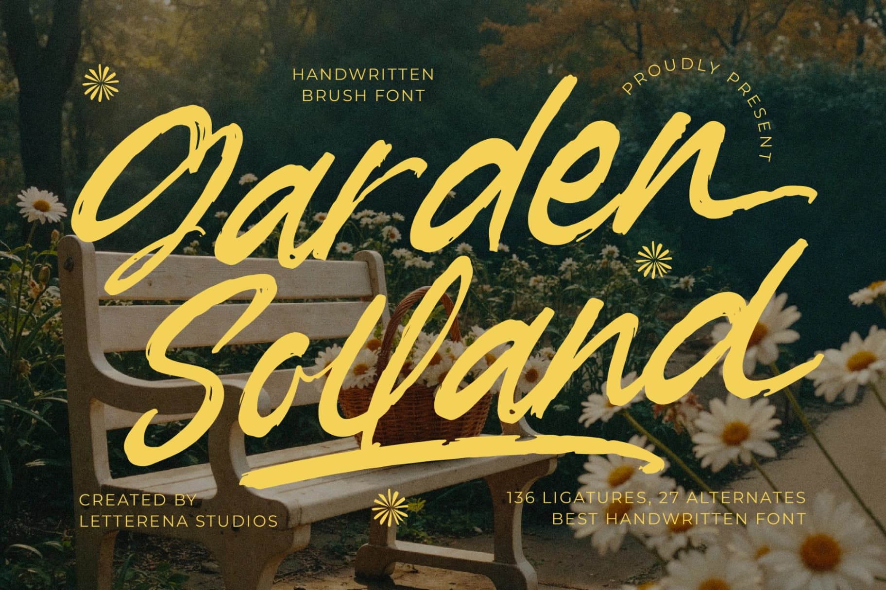 Preview of Garden Solland – Bold Handwritten Font font