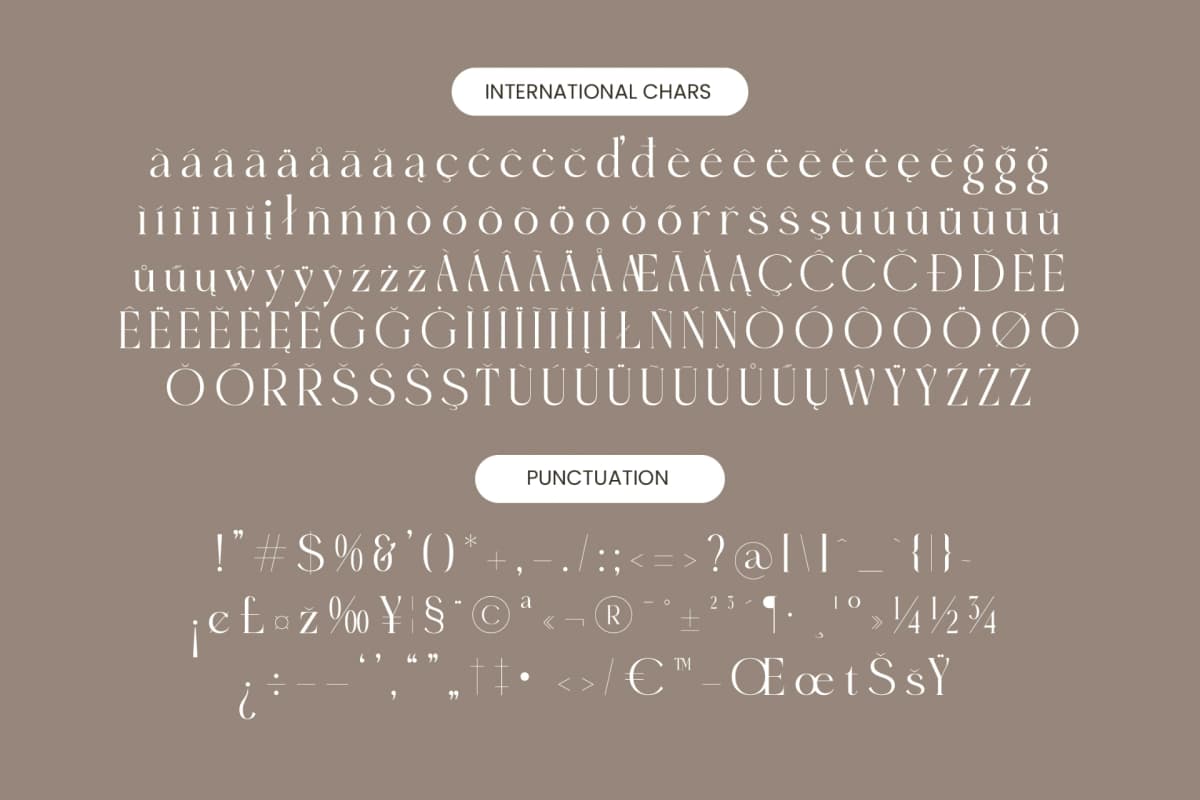 Eighty & Costina - Modern Serif Font font preview 19