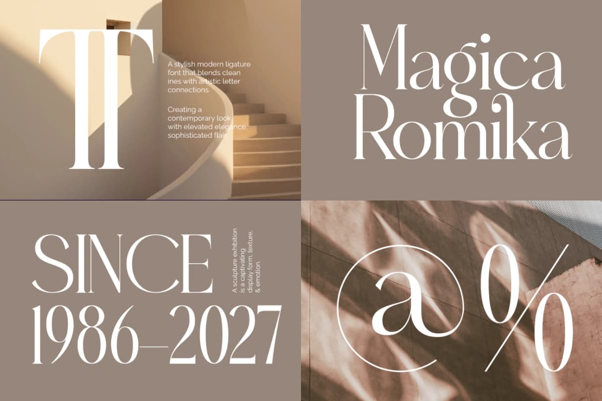 Eighty & Costina - Modern Serif Font font preview 4
