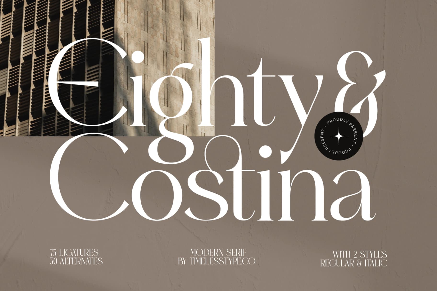 Preview 1 for Eighty & Costina - Modern Serif Font
