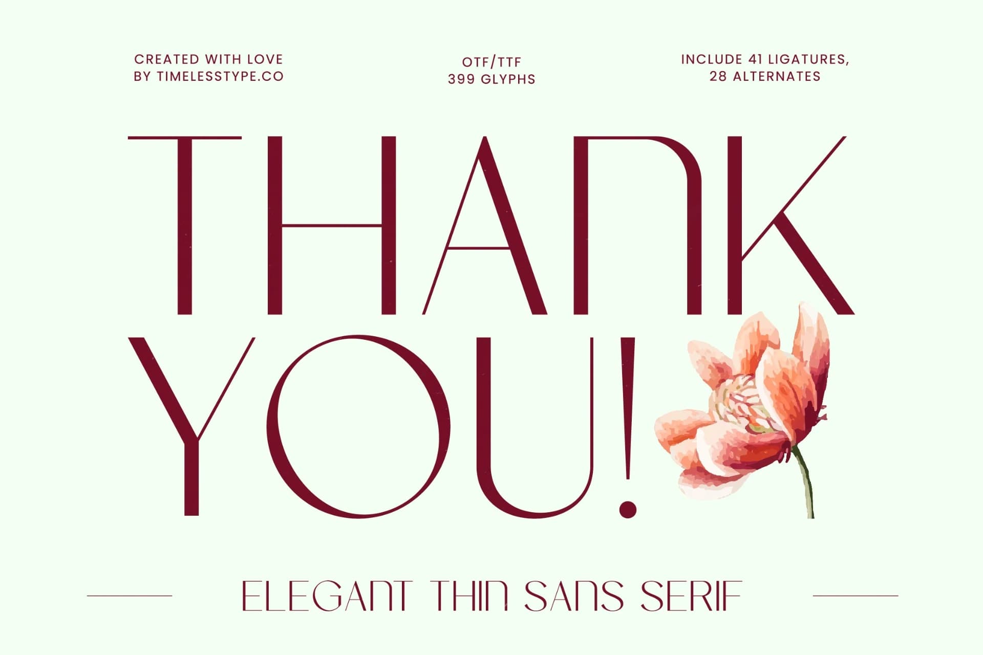 Preview 20 for Marko - Elegant Thin Sans Serif Font