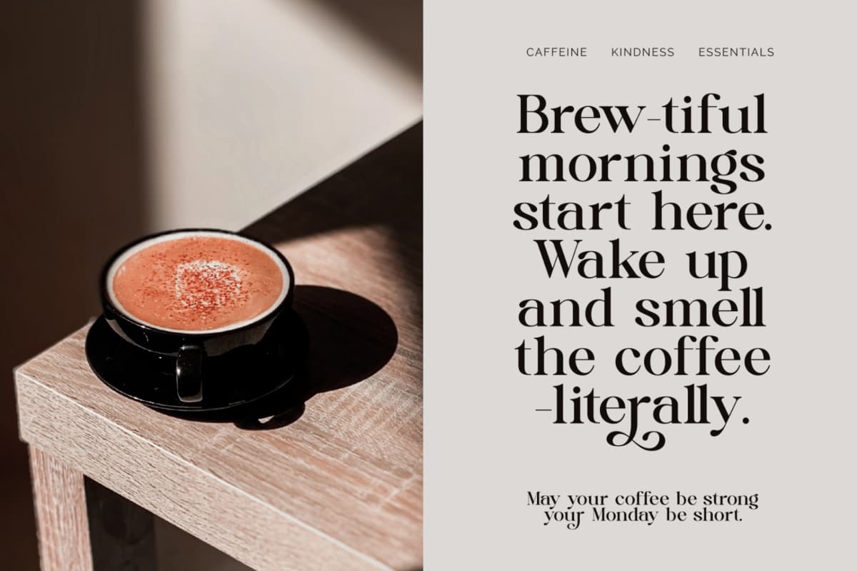 Quika Calletto - Modern Serif Font font preview 6