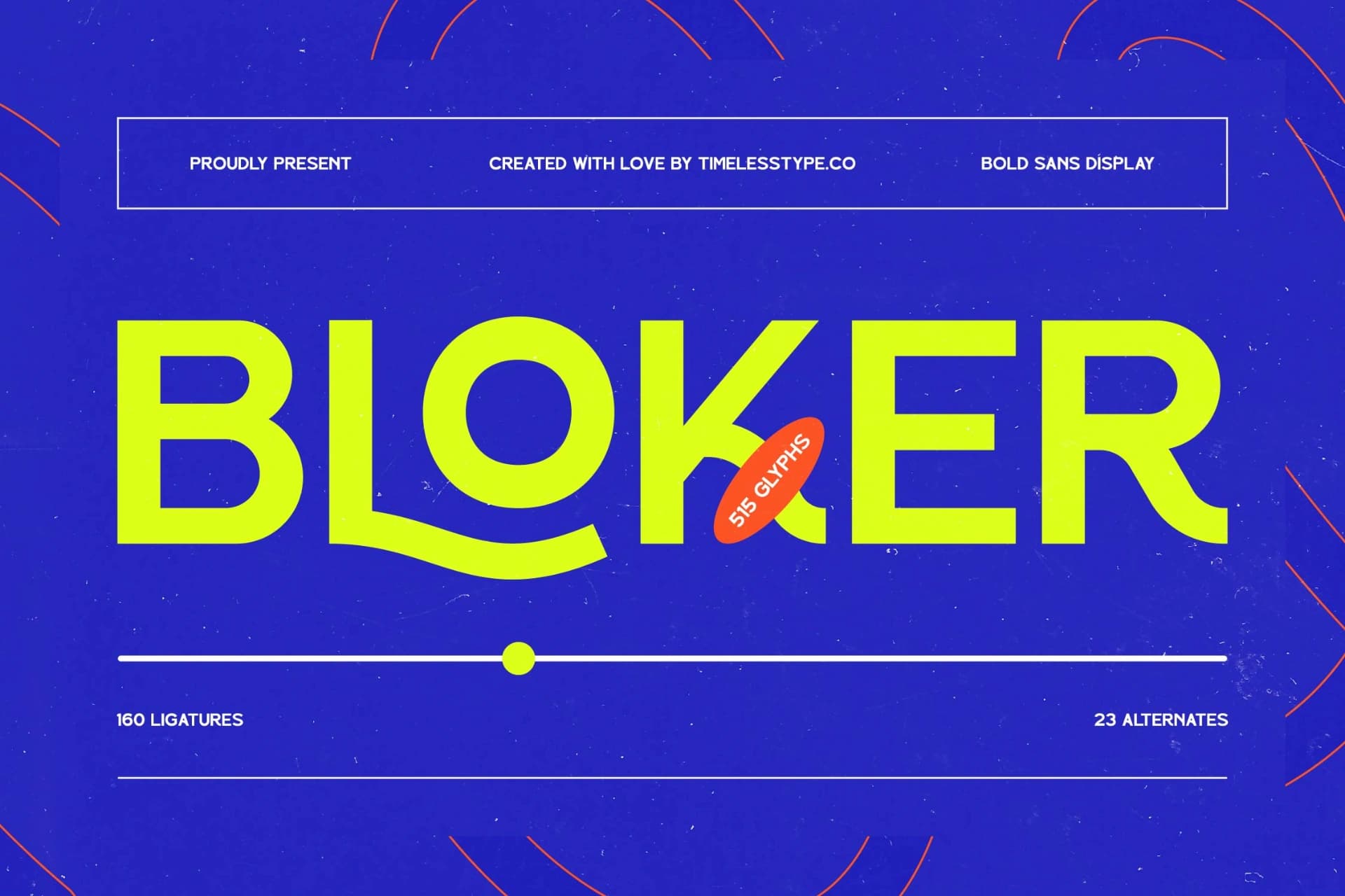 Preview of Bloker - Bold Sans Display Font font