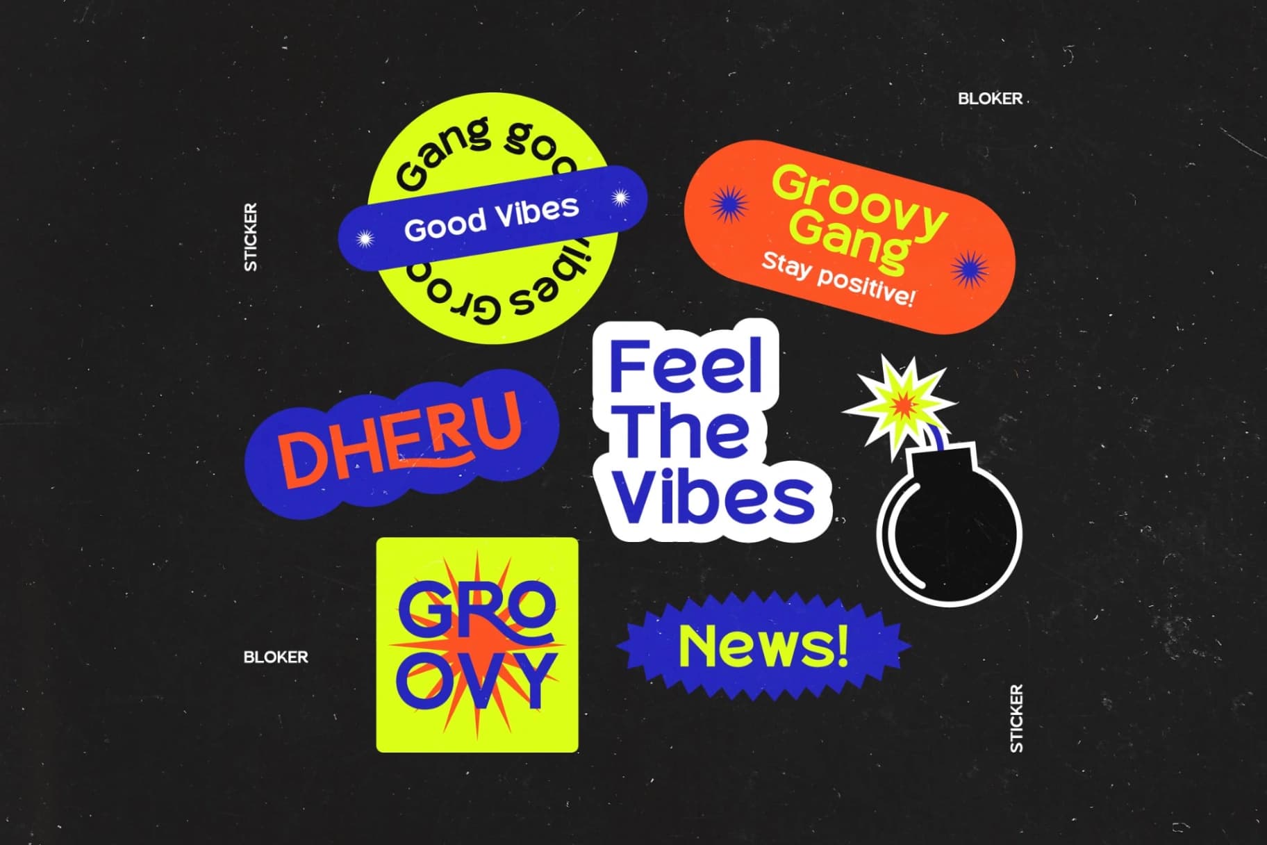 Preview 5 for Bloker - Bold Sans Display Font