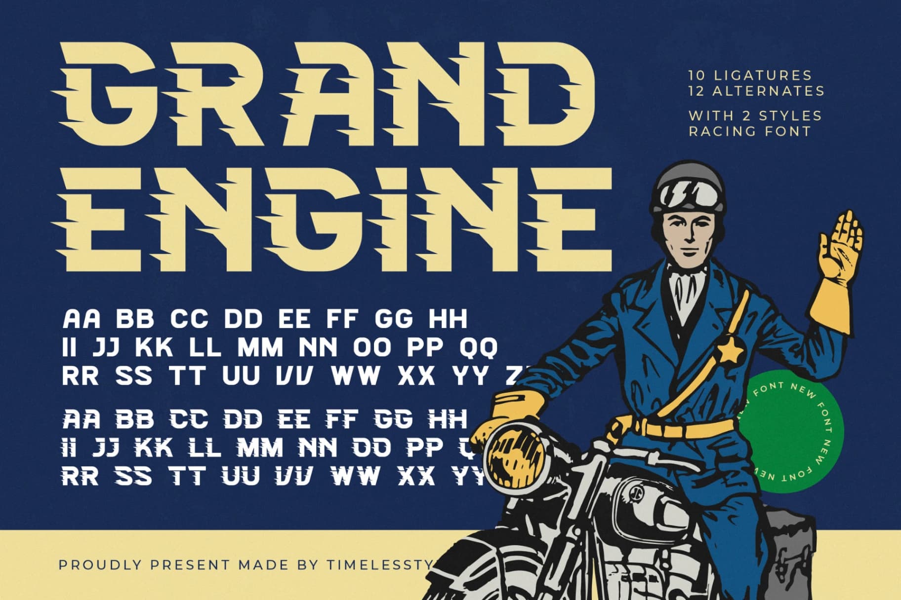 Preview 1 for Grand Engine - Racing Display Font