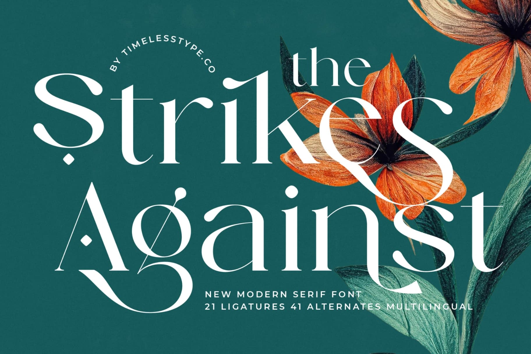 Preview of Strikes Against - Modern Serif Font font