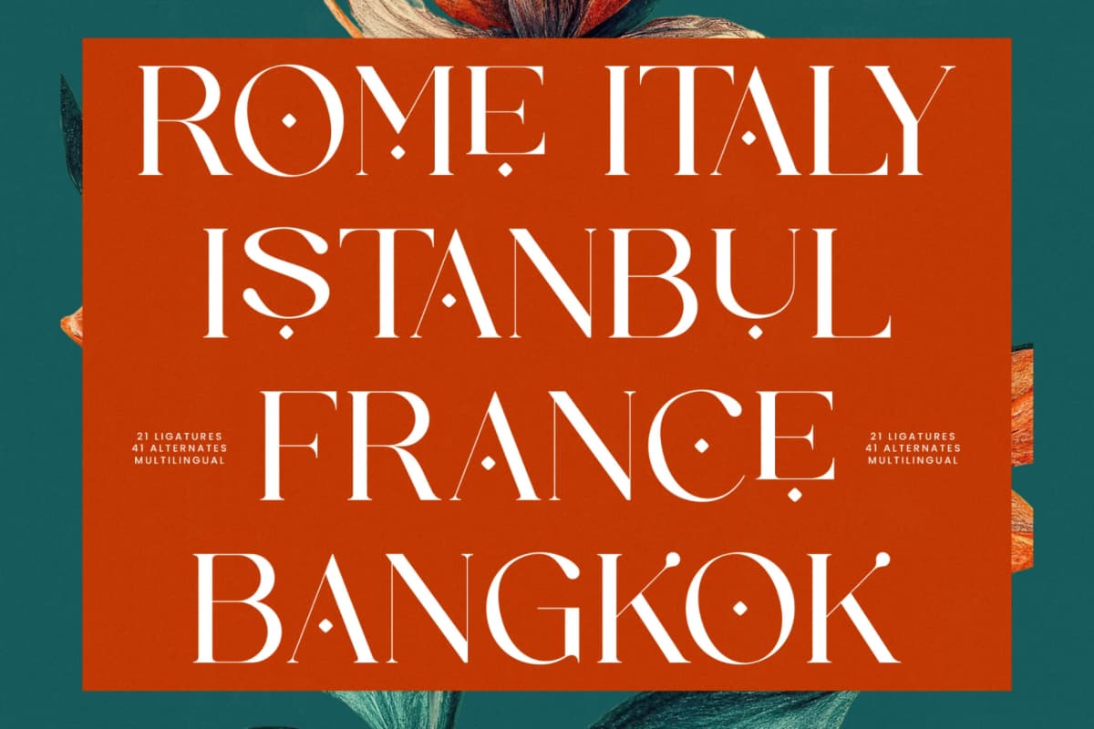 Strikes Against - Modern Serif Font font preview 3