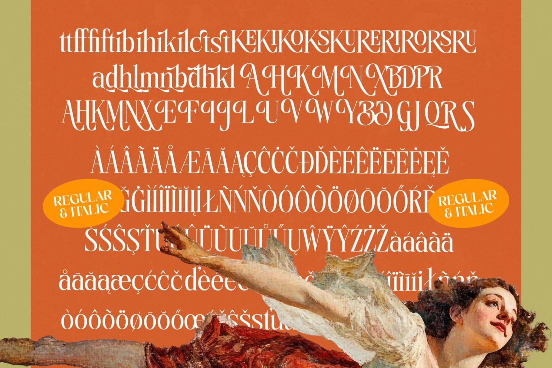 Preview 18 for Tigerlife Sparkle - Modern Alternate Serif Font