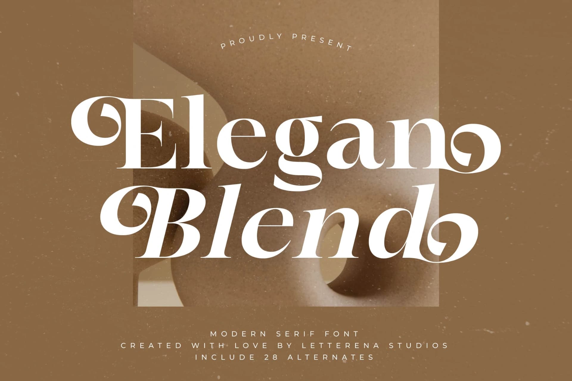Preview of Elegan Blend – Modern Serif Font font