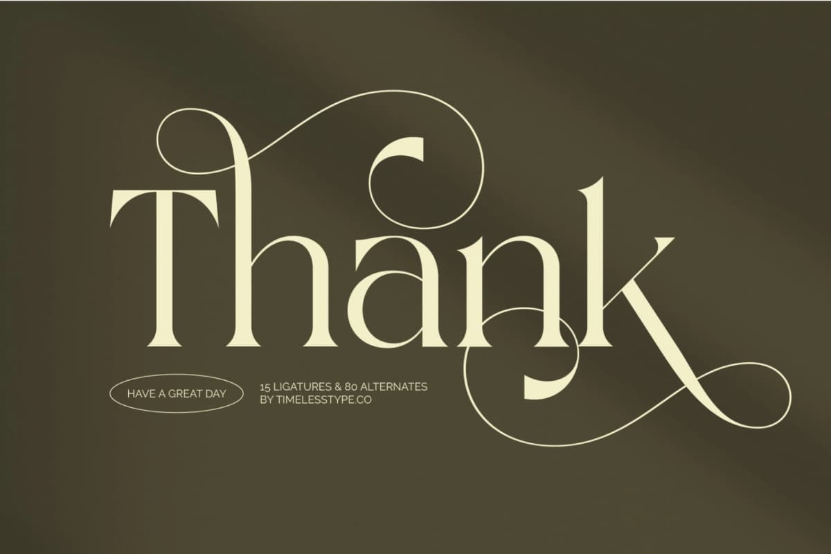 Qaisar - Elegant Serif Font font preview 20
