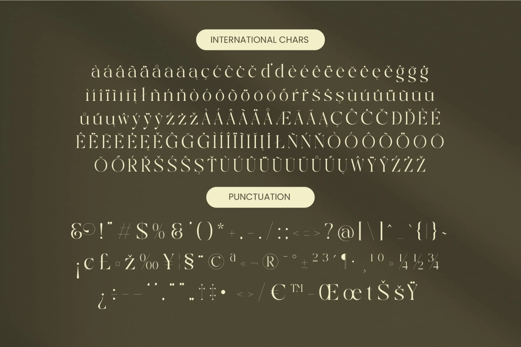Preview 19 for Qaisar - Elegant Serif Font