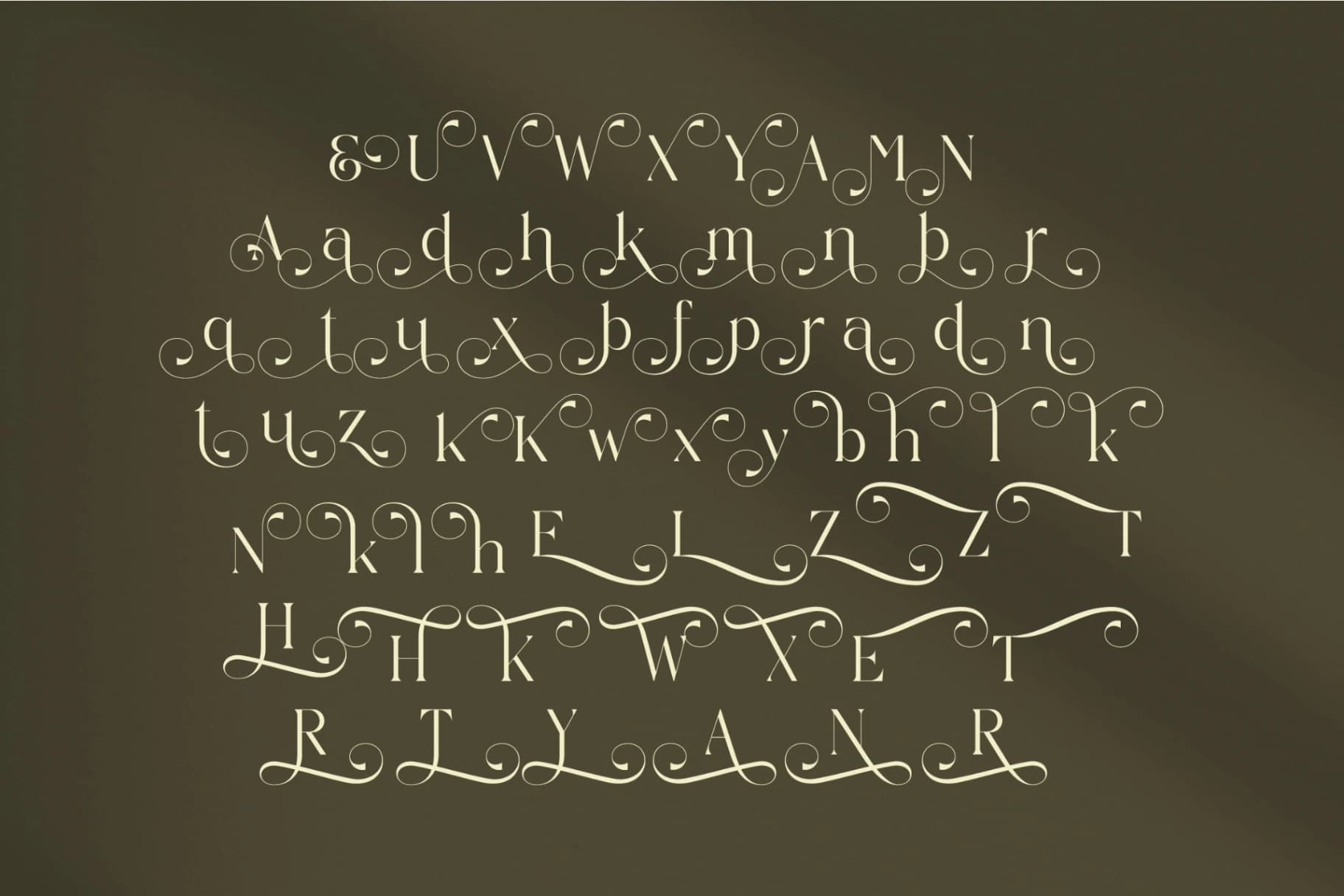 Preview 17 for Qaisar - Elegant Serif Font