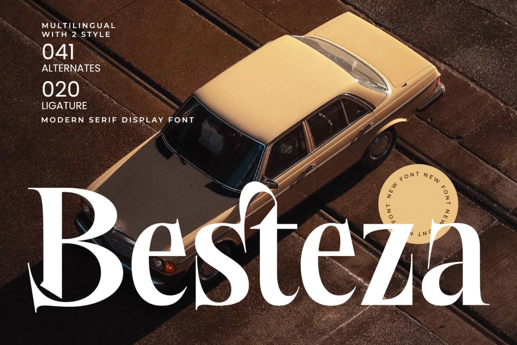 Preview of Besteza - Modern Serif Display Font font