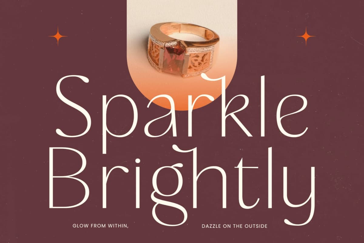 Rafbela Egitha - Elegant Sans Serif Display font preview 14