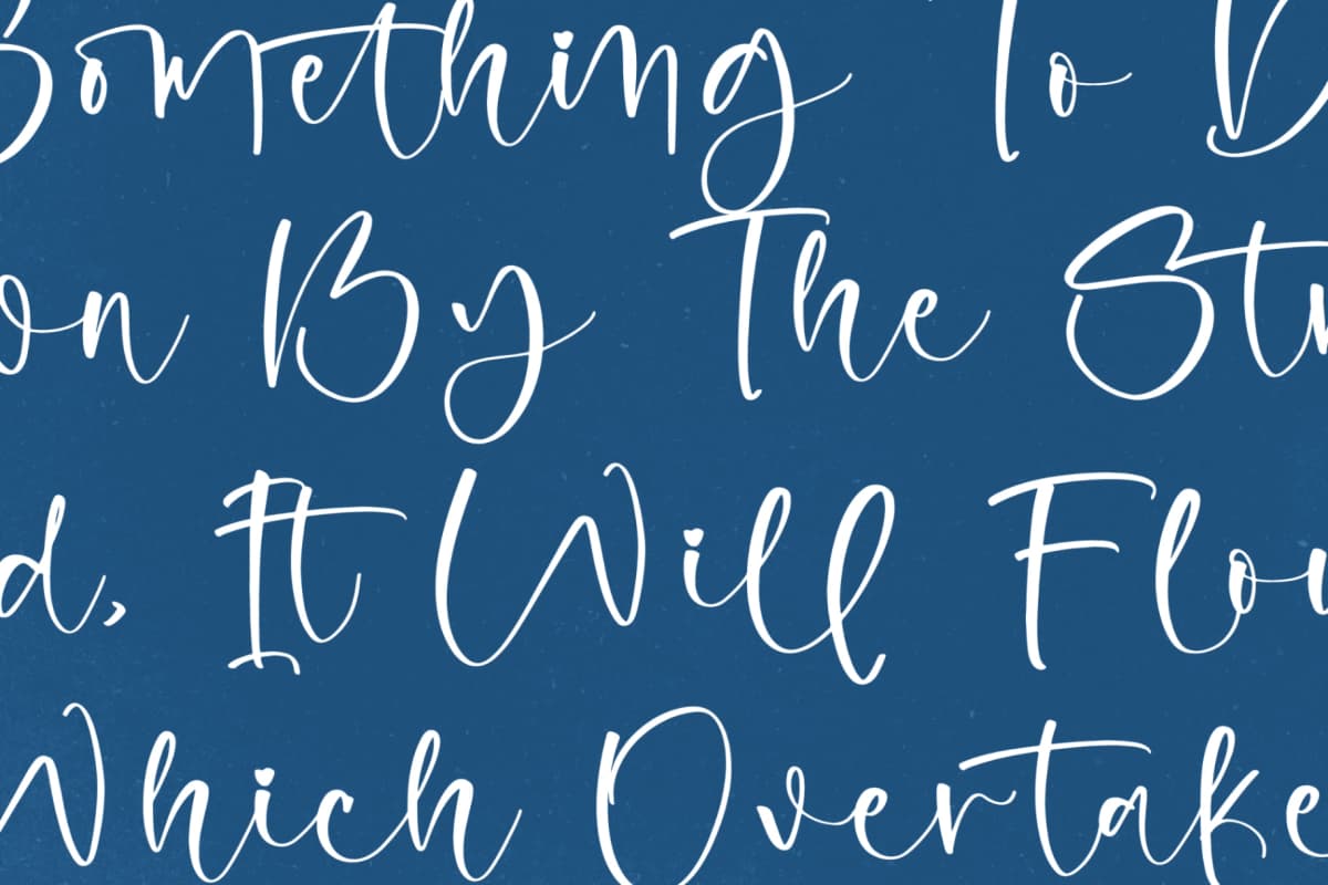 Blossom Daisy – Beautiful Handwritten Script font preview 9