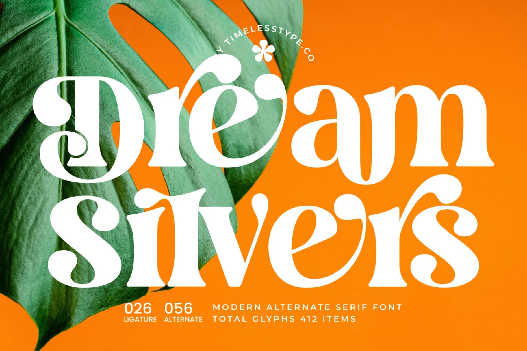 Preview of Dream Silvers - Modern Alternate Serif Font font