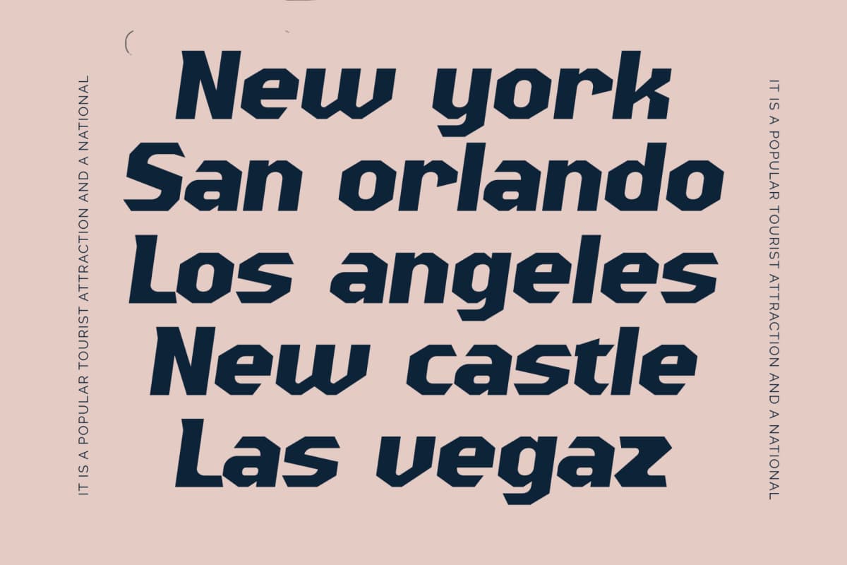 Buzer Rock - Futuristic Sporty Font font preview 6