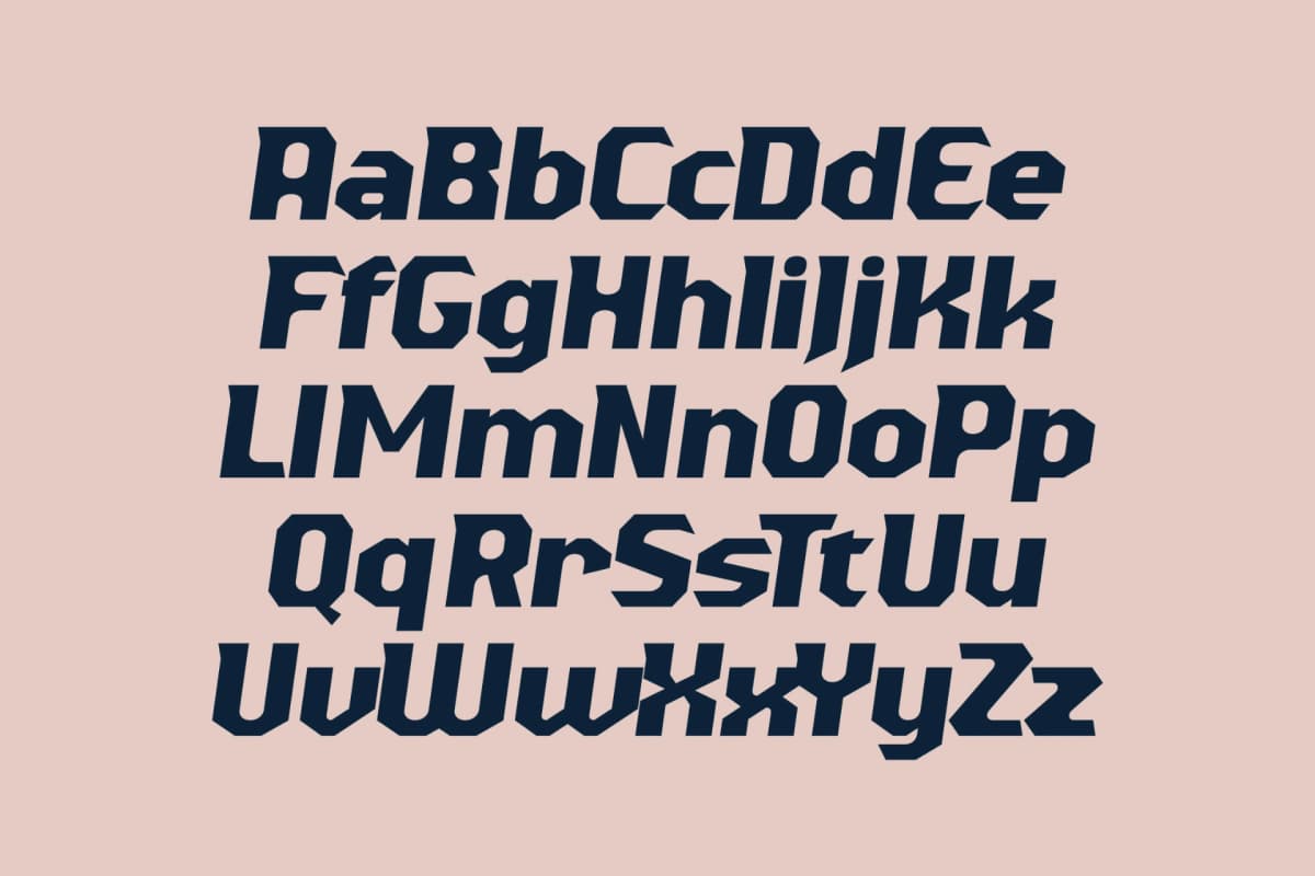 Buzer Rock - Futuristic Sporty Font font preview 16