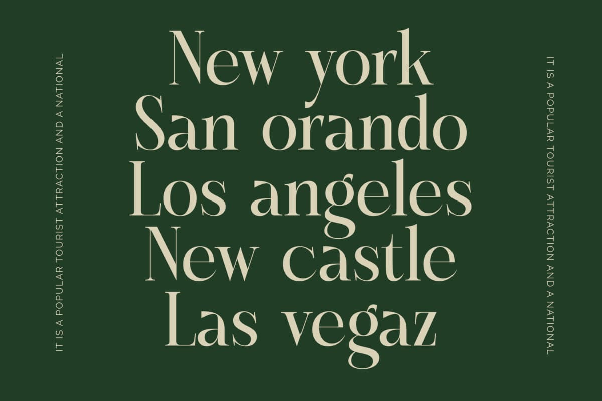 Karosa - Modern Serif Font font preview 5