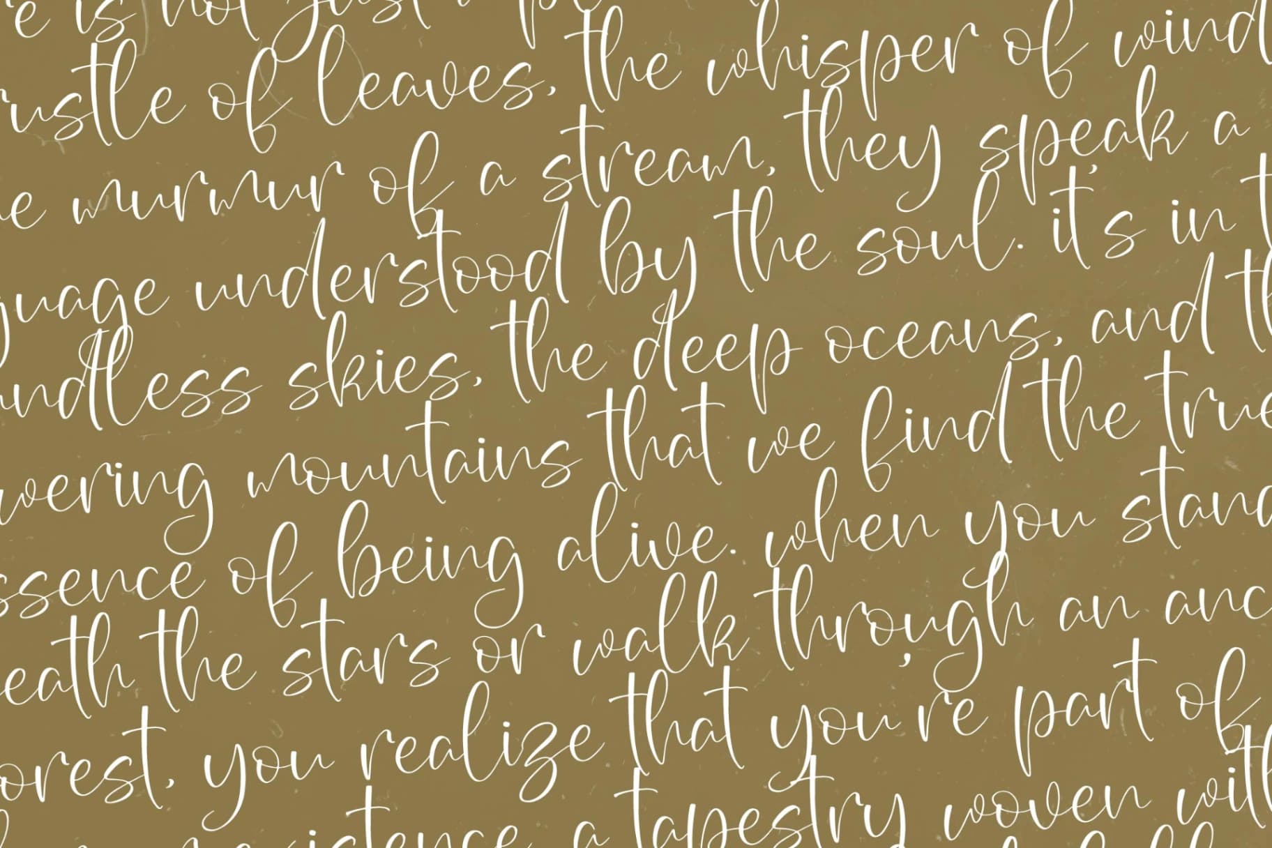 Preview 8 for Wildlife Nature – Freestyle Stylish Font
