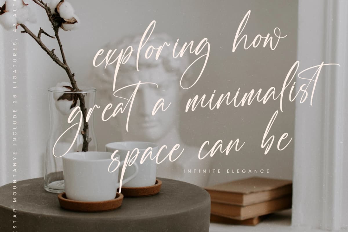 Bleckstar Mountanye – Handbrush Signature Font font preview 4
