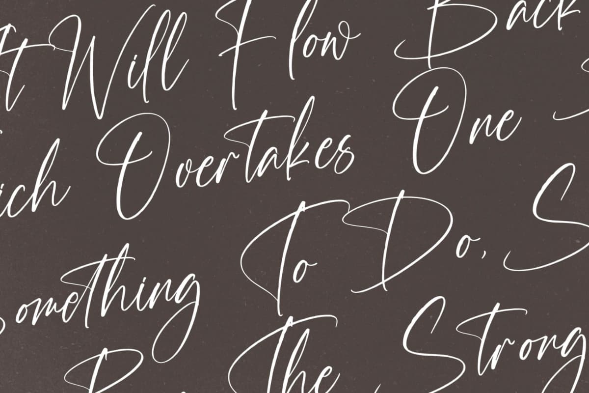 Bleckstar Mountanye – Handbrush Signature Font font preview 9