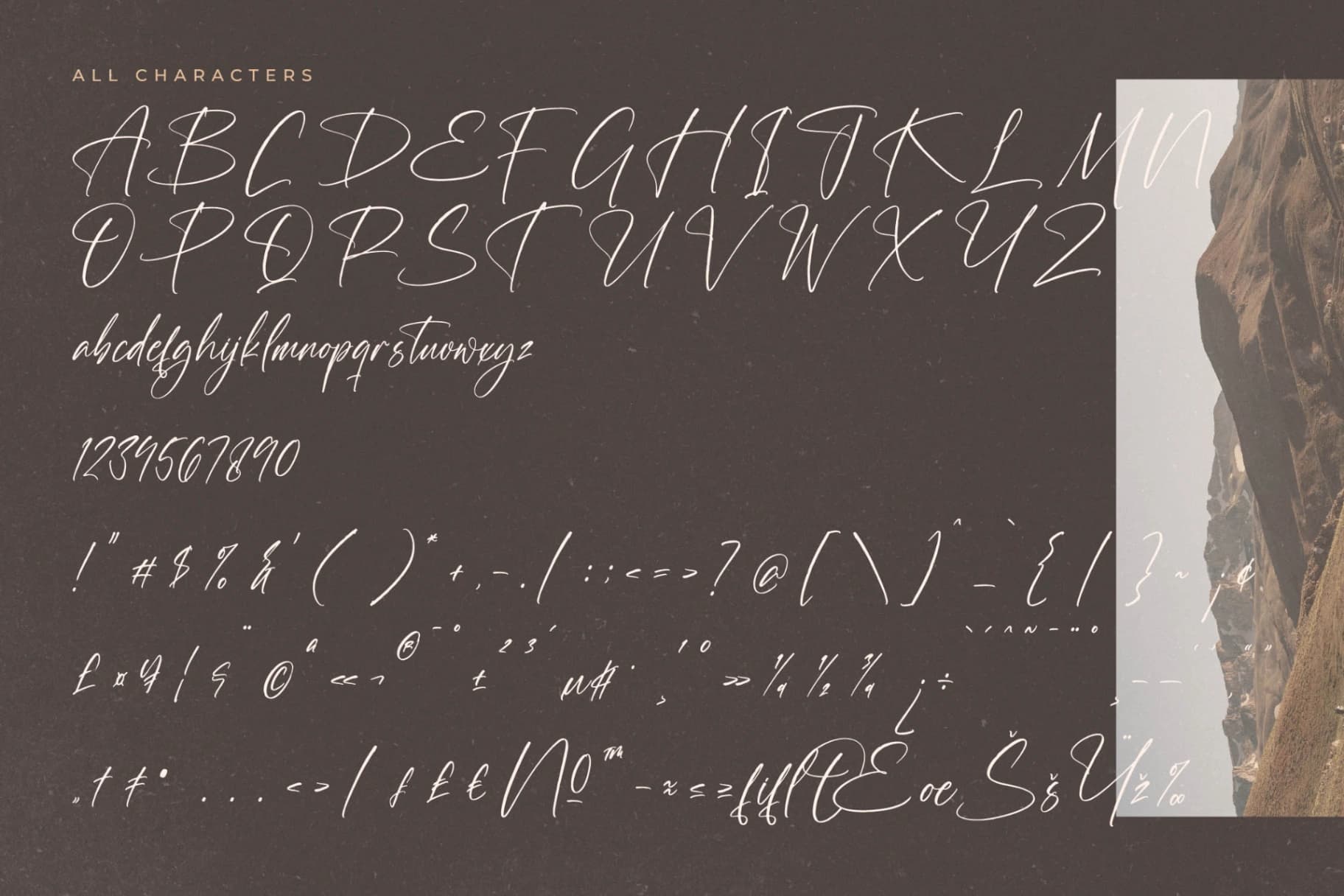 Preview 13 for Bleckstar Mountanye – Handbrush Signature Font