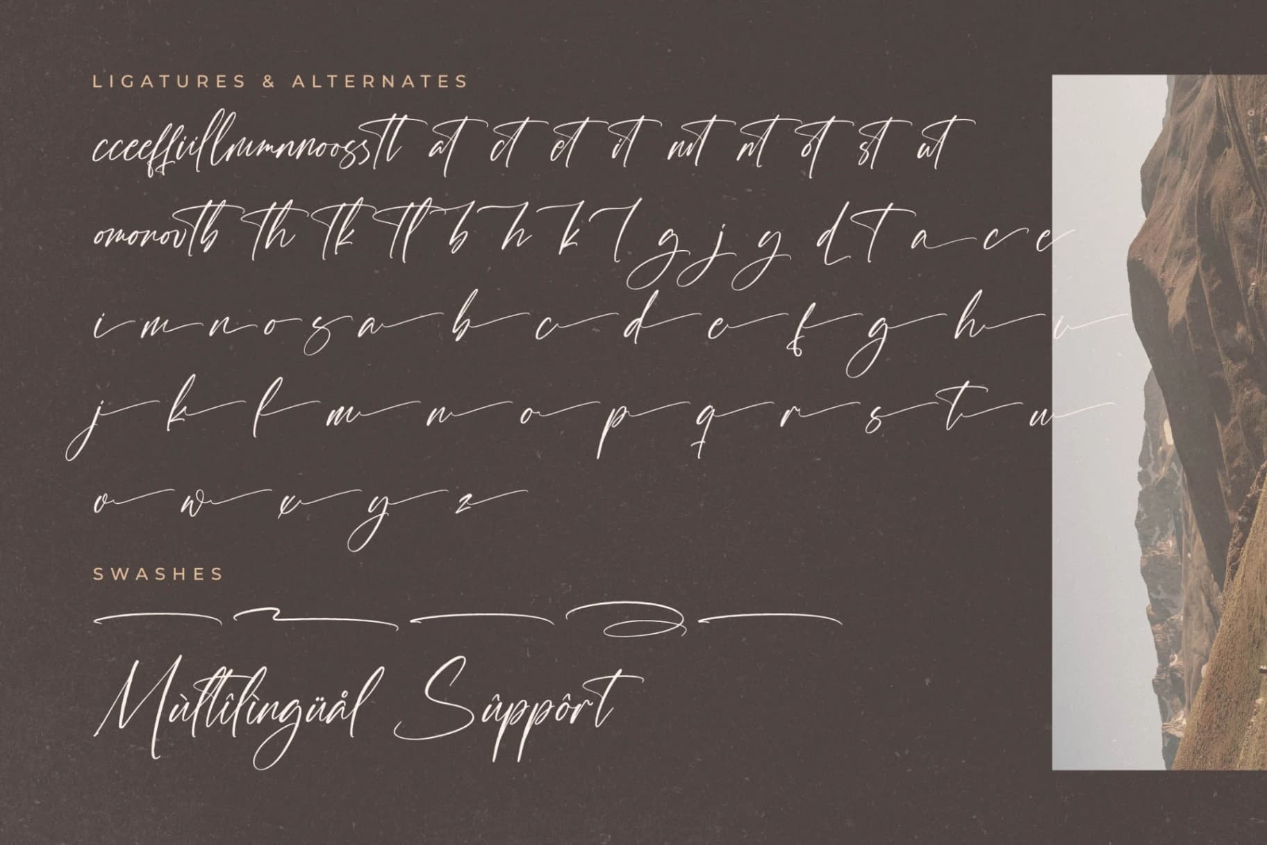 Preview 14 for Bleckstar Mountanye – Handbrush Signature Font