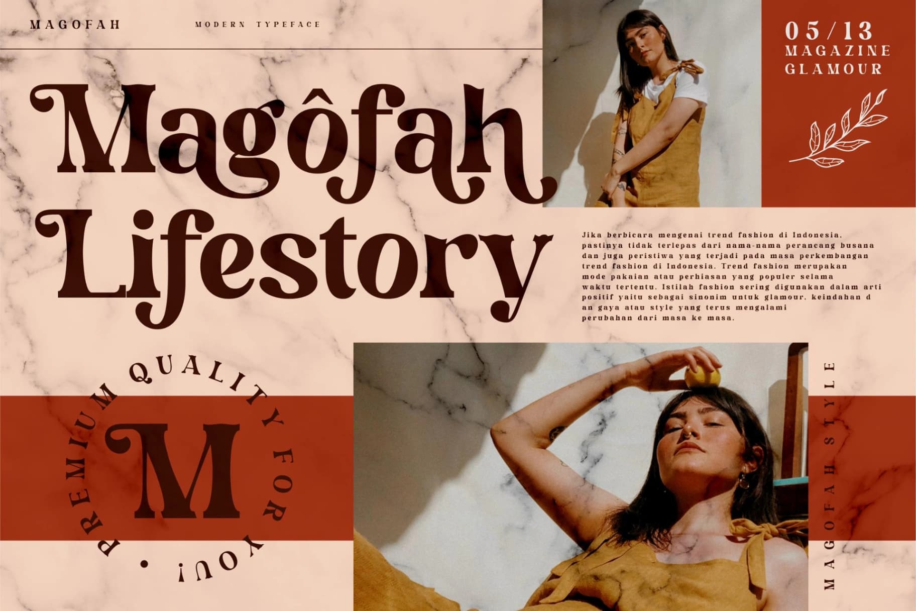 Preview 2 for Magofah - Modern Serif Font