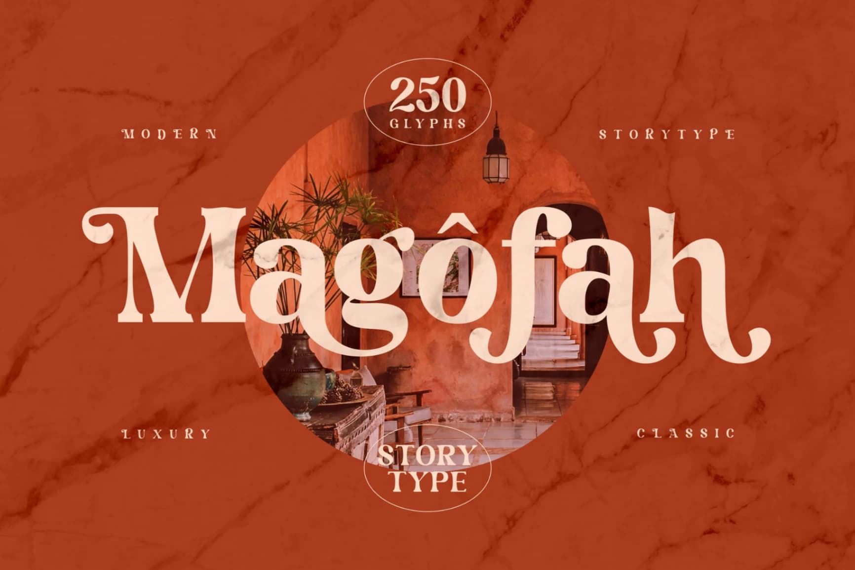 Preview of Magofah - Modern Serif Font font