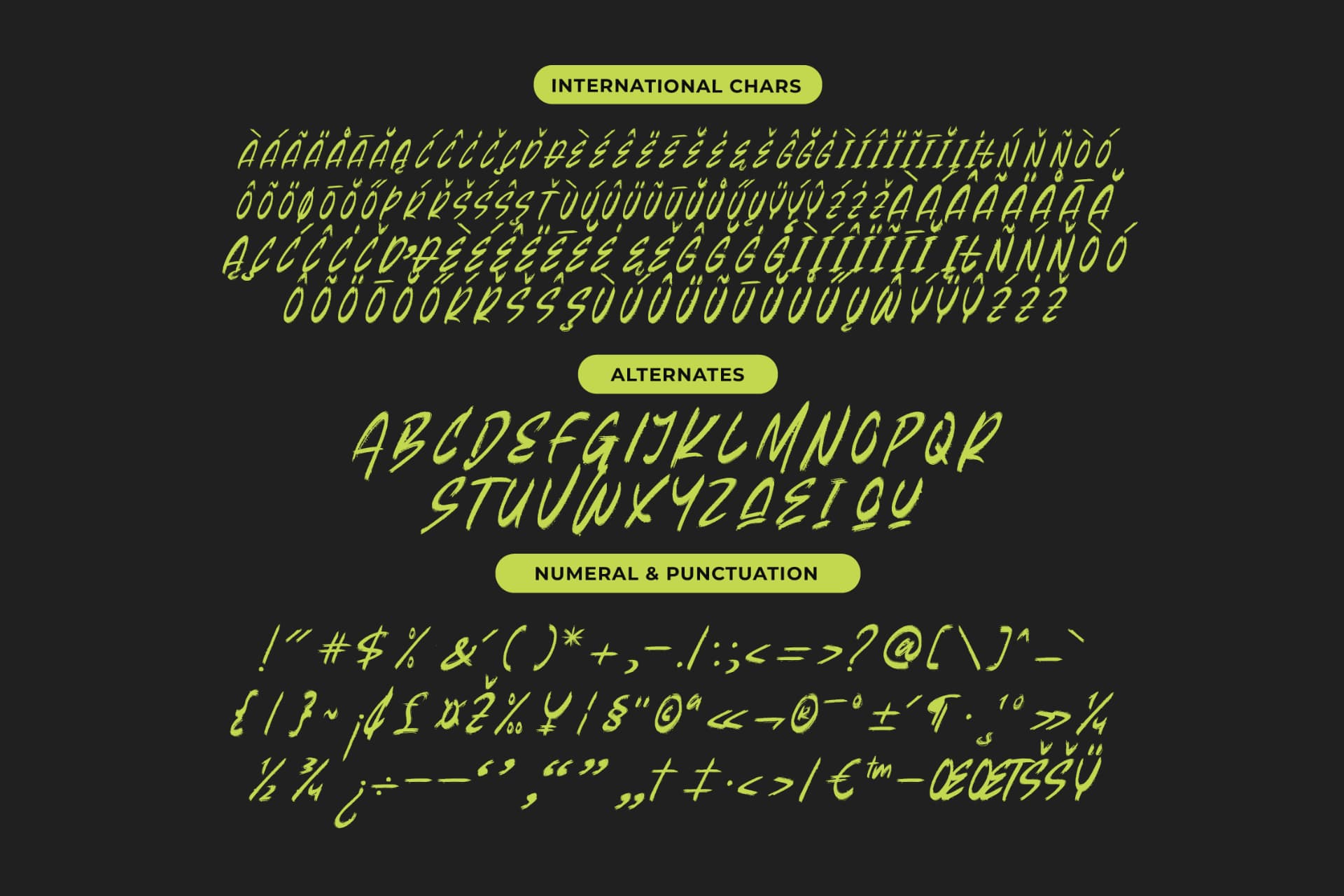 Preview 13 for Beasty Strength - Display Brush Font