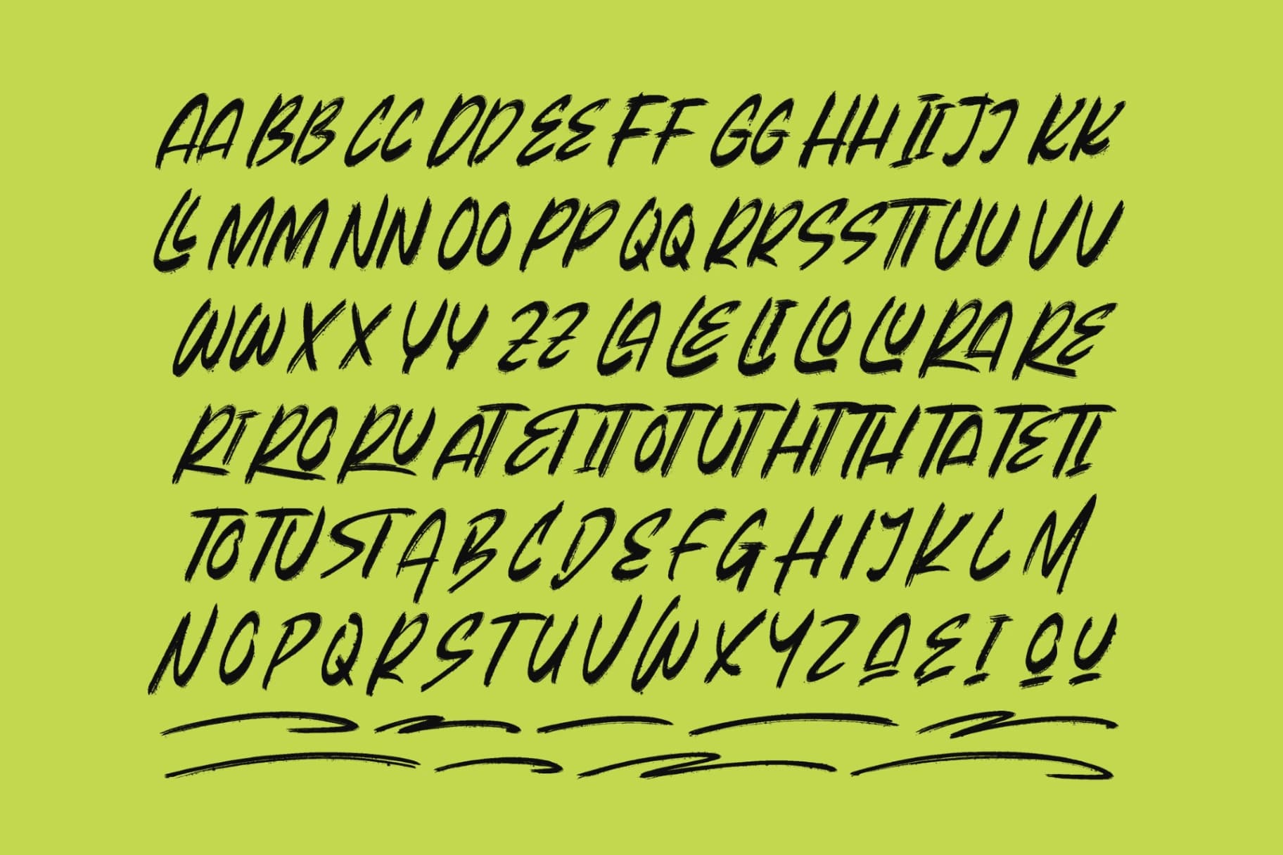 Preview 14 for Beasty Strength - Display Brush Font
