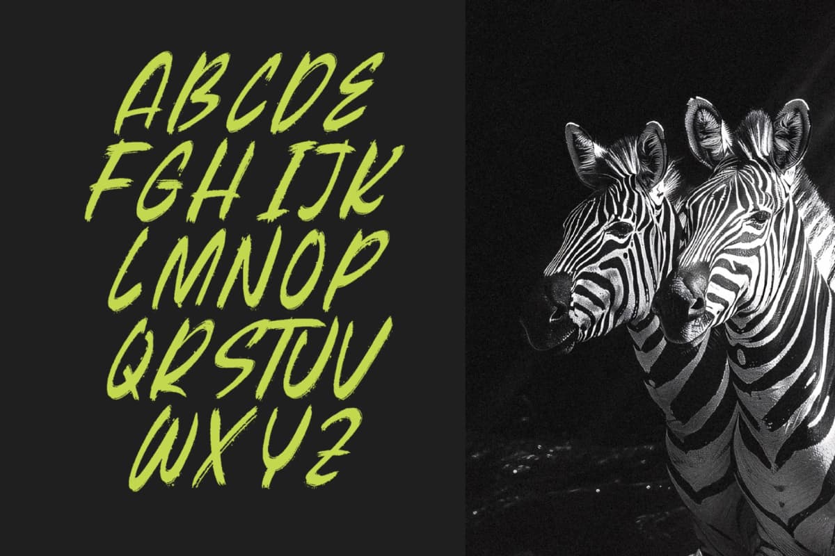 Beasty Strength - Display Brush Font font preview 9