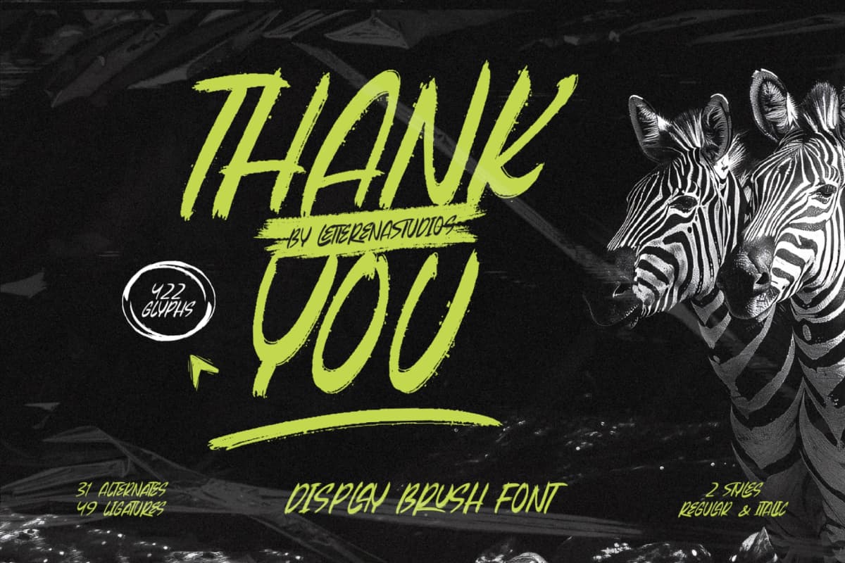 Beasty Strength - Display Brush Font font preview 15
