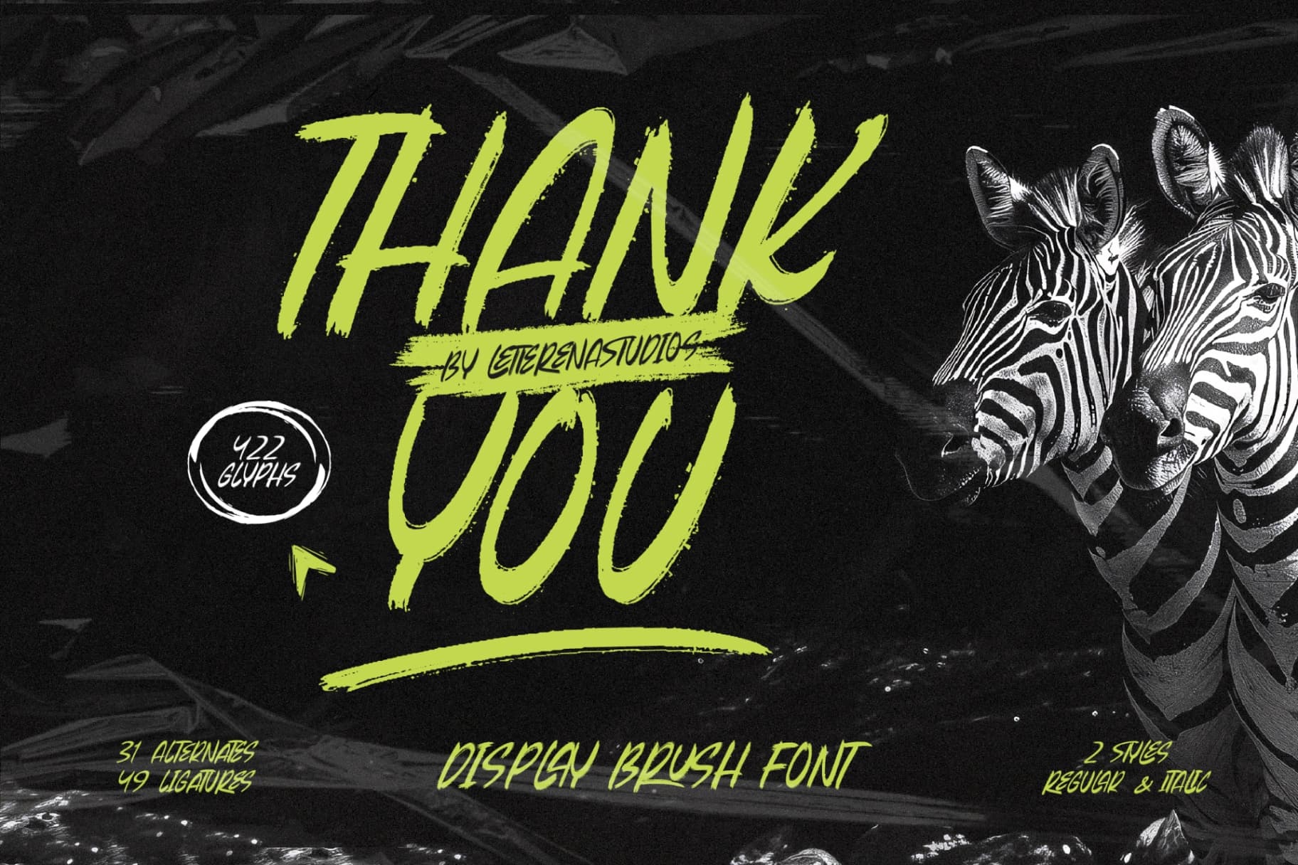 Preview 15 for Beasty Strength - Display Brush Font