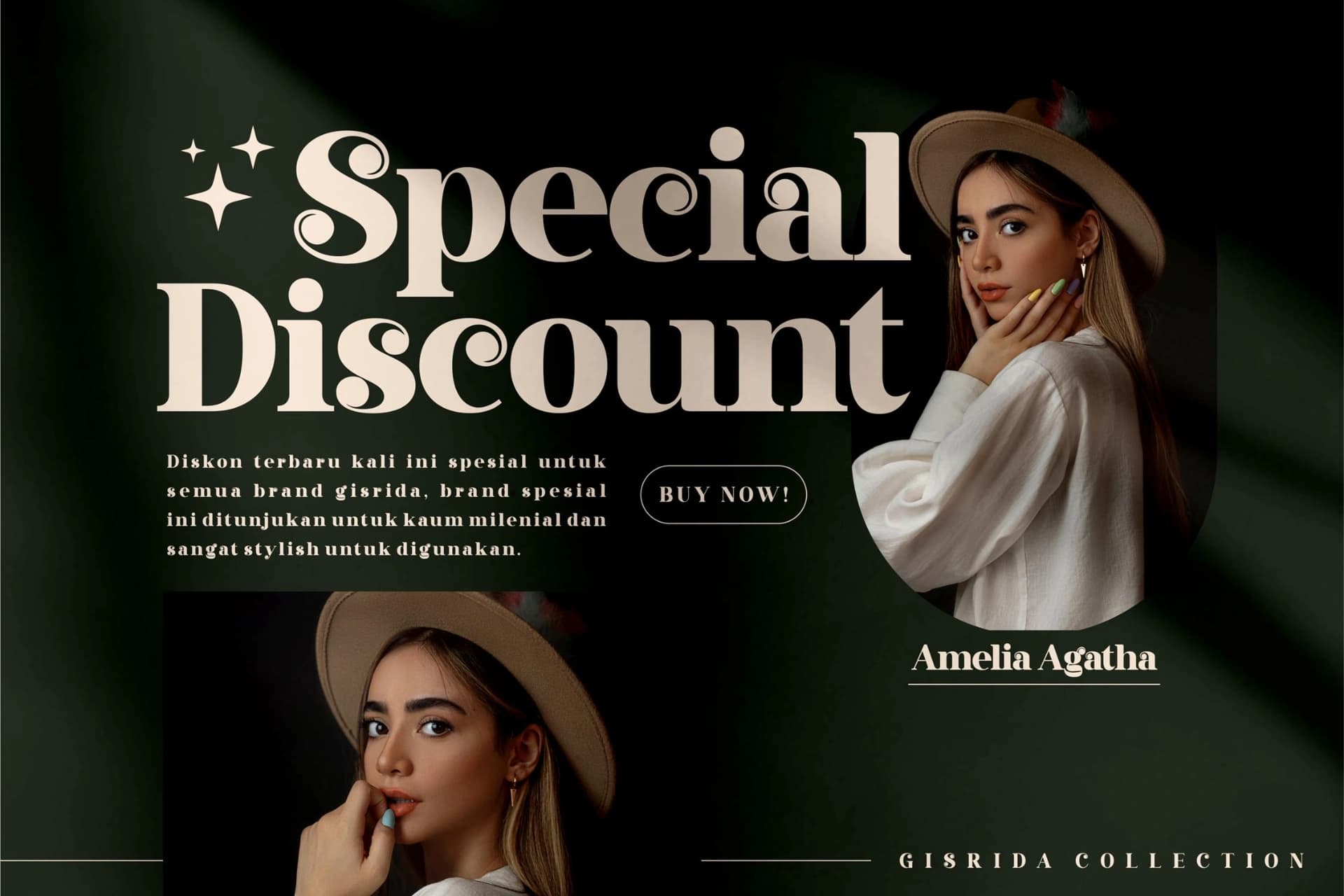 Preview 3 for Gisrida - Modern Serif Font