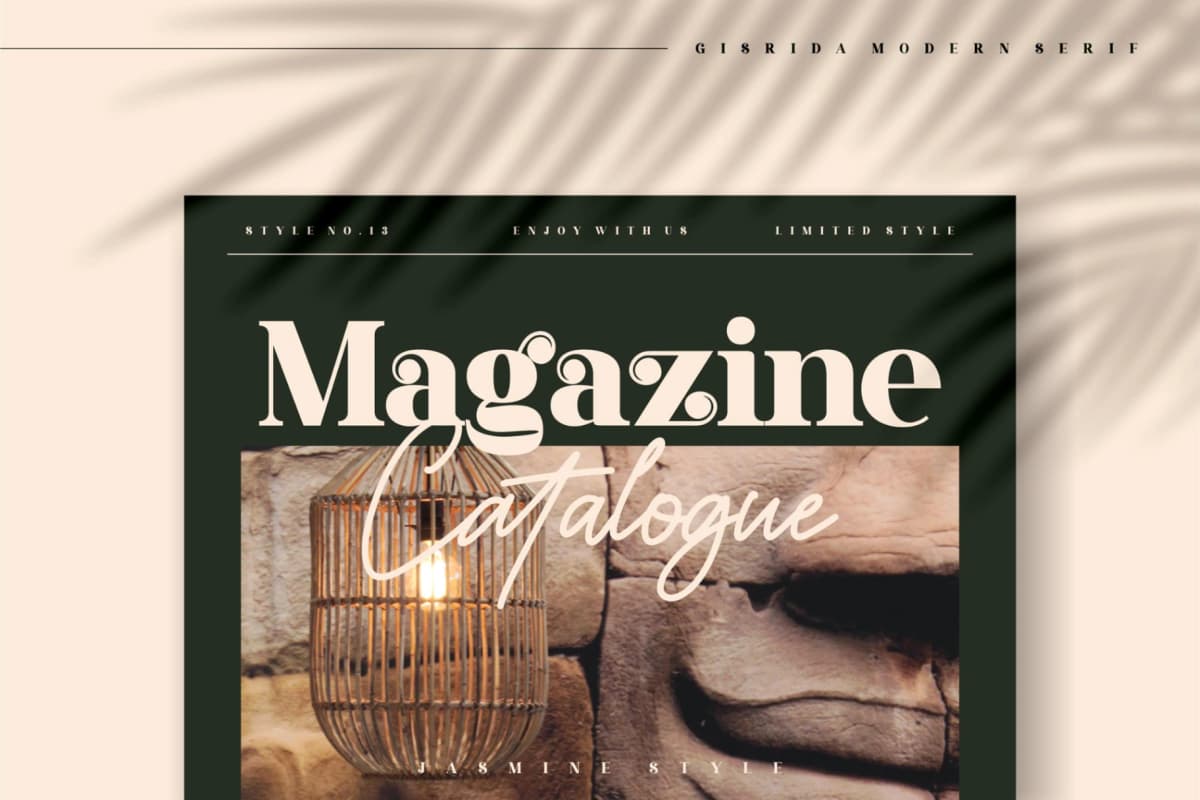 Gisrida - Modern Serif Font font preview 4